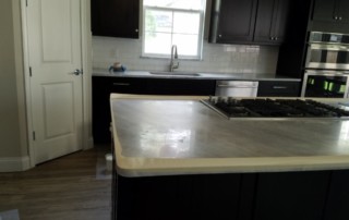 Marble was heavily etched. You can barely see any reflection off the surface.